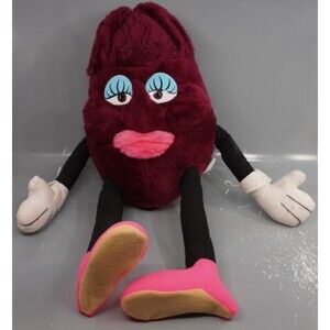 Vintage 1988 Acme California Raisins Large Plush Girl High Heels